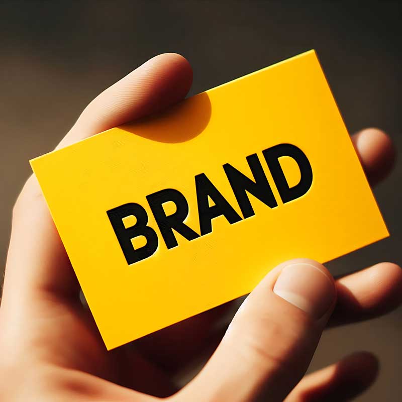 yellow-business-card-with-brand-text Branding